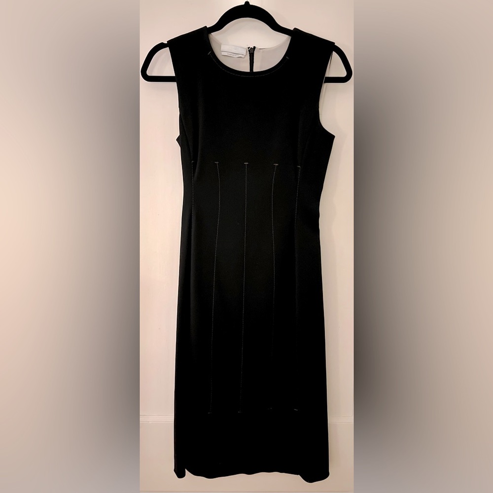 Prada stretch dress with brown detailing